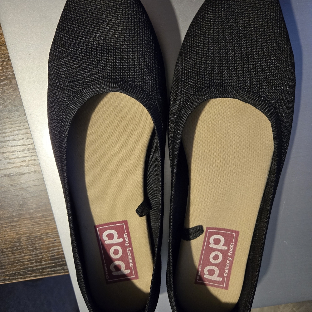 Women's Memory Foam Slip-On Ballet Flats Comfy Dress Casual Work Shoe
